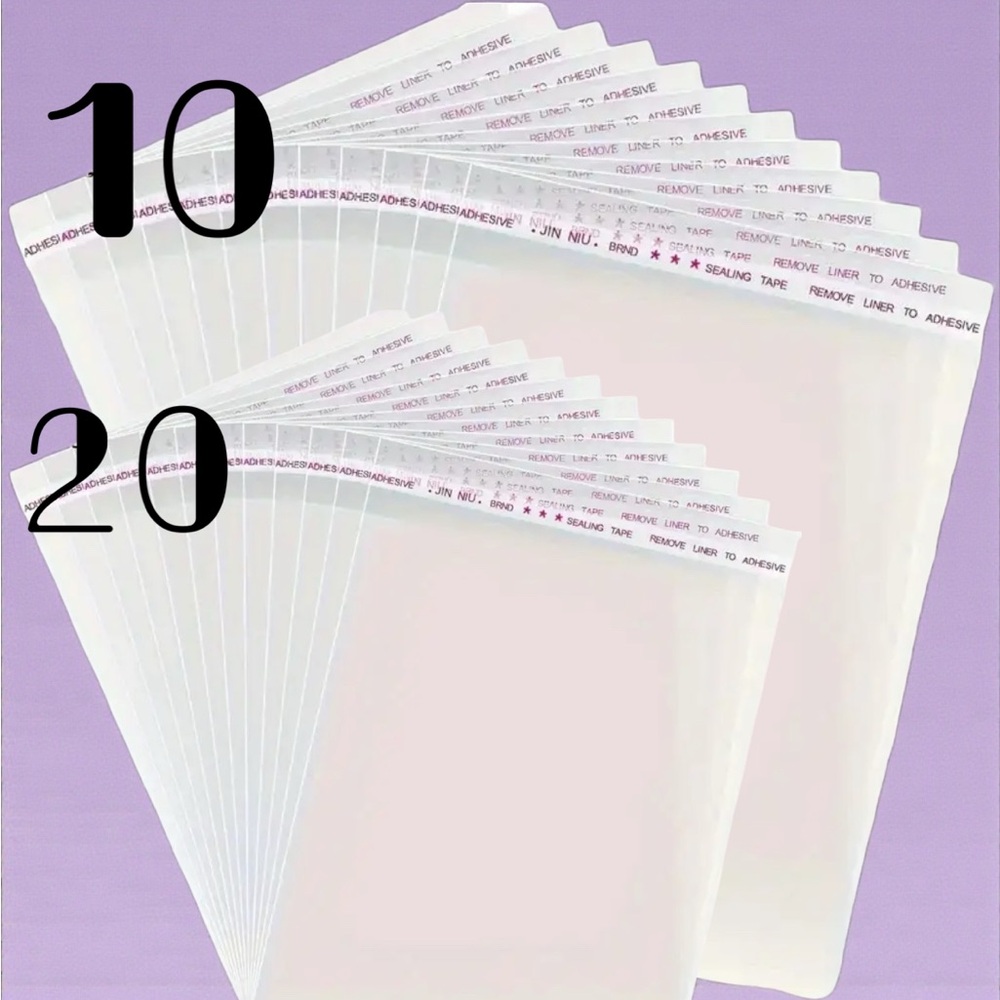 30 pc Clear Self-Sealing Cellophane Bags